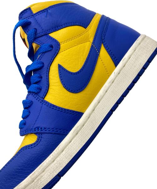 NIKE（ナイキ）NIKE (ナイキ) WMNS AIR JORDAN 1 RETRO HIGH OG イエローブルー サイズ:24.5cmの古着・服飾アイテム