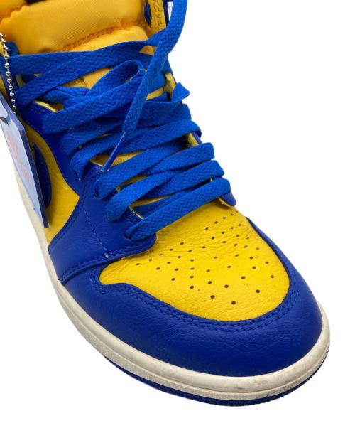 NIKE（ナイキ）NIKE (ナイキ) WMNS AIR JORDAN 1 RETRO HIGH OG イエローブルー サイズ:24.5cmの古着・服飾アイテム
