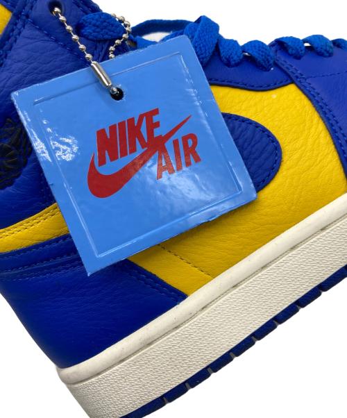 NIKE（ナイキ）NIKE (ナイキ) WMNS AIR JORDAN 1 RETRO HIGH OG イエローブルー サイズ:24.5cmの古着・服飾アイテム