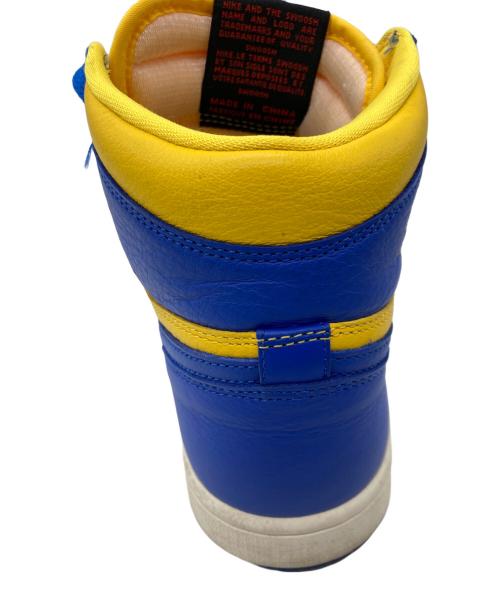 NIKE（ナイキ）NIKE (ナイキ) WMNS AIR JORDAN 1 RETRO HIGH OG イエローブルー サイズ:24.5cmの古着・服飾アイテム