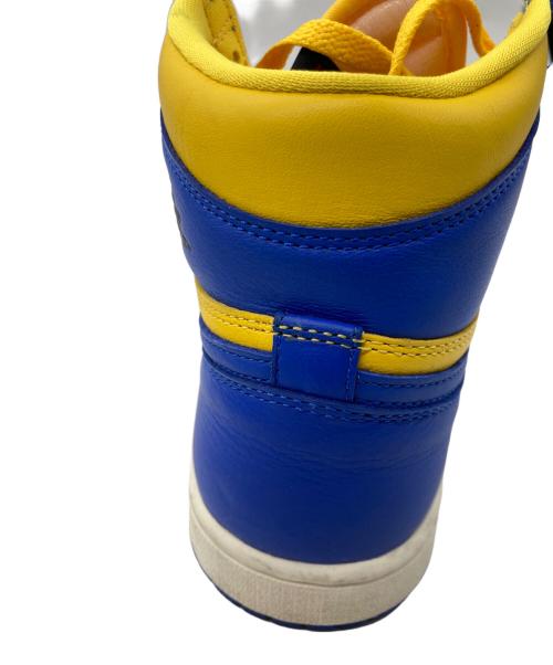 NIKE（ナイキ）NIKE (ナイキ) WMNS AIR JORDAN 1 RETRO HIGH OG イエローブルー サイズ:24.5cmの古着・服飾アイテム