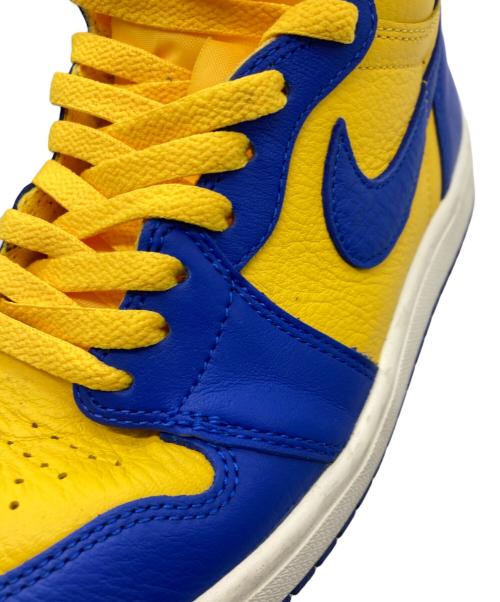 NIKE（ナイキ）NIKE (ナイキ) WMNS AIR JORDAN 1 RETRO HIGH OG イエローブルー サイズ:24.5cmの古着・服飾アイテム