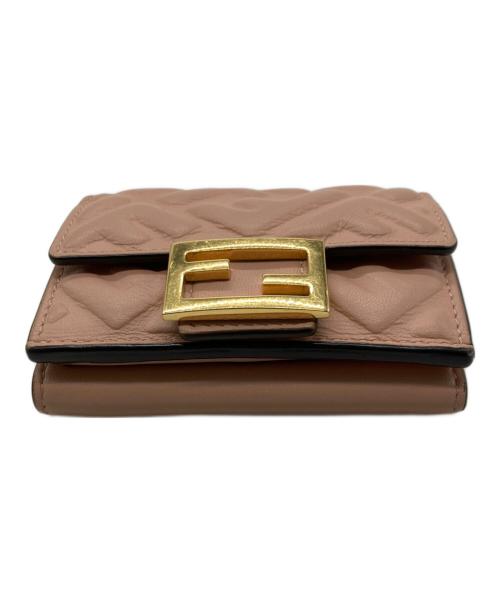 FENDI（フェンディ）FENDI (フェンディ) マイクロ 3つ折り財布 8M0395 ピンク サイズ:-の古着・服飾アイテム