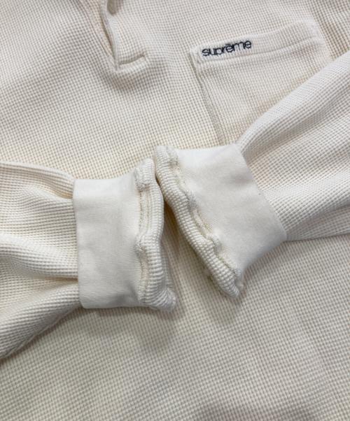 SUPREME（シュプリーム）Supreme (シュプリーム) Thermal L/S Polo　FW23 アイボリー サイズ:XLの古着・服飾アイテム