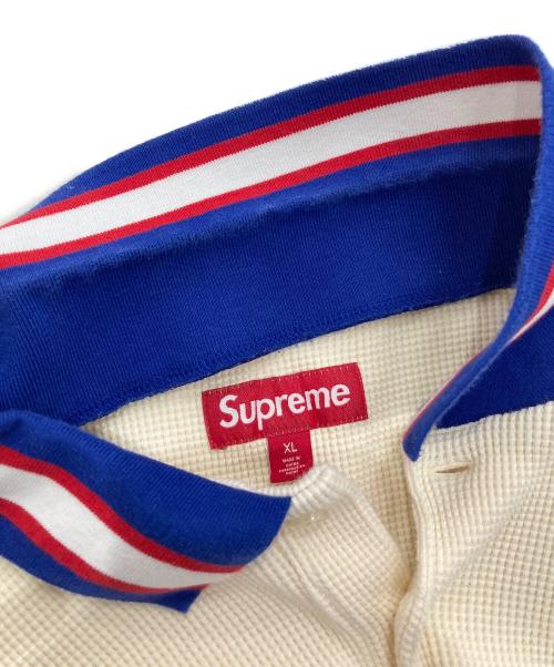 SUPREME（シュプリーム）Supreme (シュプリーム) Thermal L/S Polo　FW23 アイボリー サイズ:XLの古着・服飾アイテム