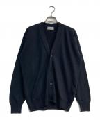 JOHN SMEDLEYジョンスメドレー）の古着「Vネックニットカーディガン」｜ネイビー