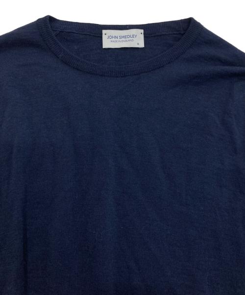 JOHN SMEDLEY（ジョンスメドレー）JOHN SMEDLEY (ジョンスメドレー) クルーネックニット ネイビー サイズ:Mの古着・服飾アイテム