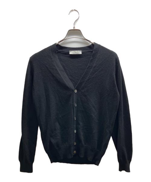 FILIPPO DE LAURENTIIS（フィリッポ・デ・ローレンティス）FILIPPO DE LAURENTIIS (フィリッポ・デ・ローレンティス) カシミヤ混Vネックニットカーディガン ブラック サイズ:48の古着・服飾アイテム