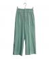 ANAYI（アナイ）の古着「ブライトツイルDカンワイドパンツ　25SS」｜グリーン