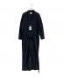 camphor wood（カンファーウッド）の古着「open collar cotton linen belted l/s jump suit」｜ブラック