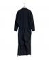 camphor wood (カンファーウッド) open collar cotton linen belted l/s jump suit ブラック サイズ:M 未使用品：13000円