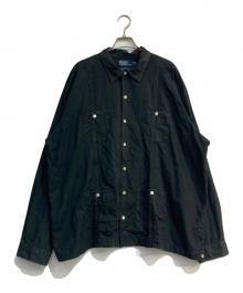POLO RALPH LAUREN（ポロ・ラルフローレン）の古着「ISLE キューバシャツ」｜ブラック