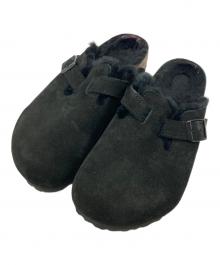 BIRKENSTOCK（ビルケンシュトック）の古着「BOSTON SHEARLING スエードレザーサンダル」｜ブラック