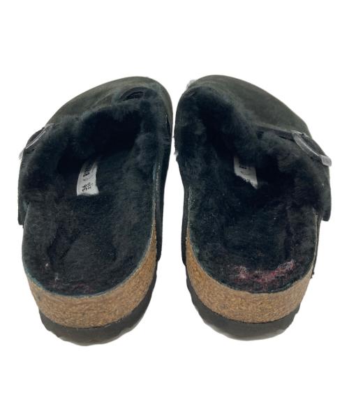 BIRKENSTOCK（ビルケンシュトック）BIRKENSTOCK (ビルケンシュトック) BOSTON SHEARLING スエードレザーサンダル ブラック サイズ:23cmの古着・服飾アイテム