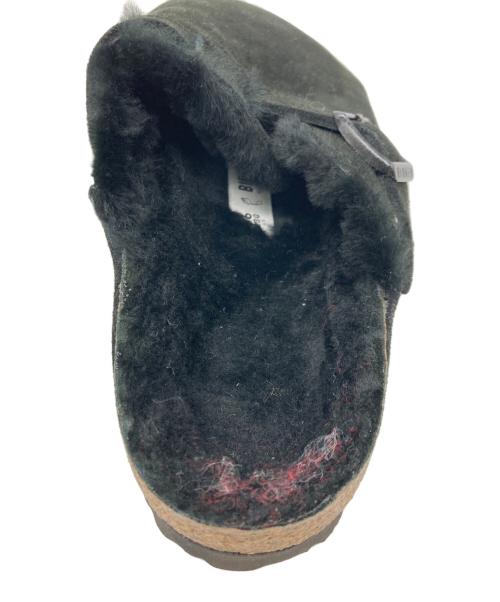 BIRKENSTOCK（ビルケンシュトック）BIRKENSTOCK (ビルケンシュトック) BOSTON SHEARLING スエードレザーサンダル ブラック サイズ:23cmの古着・服飾アイテム