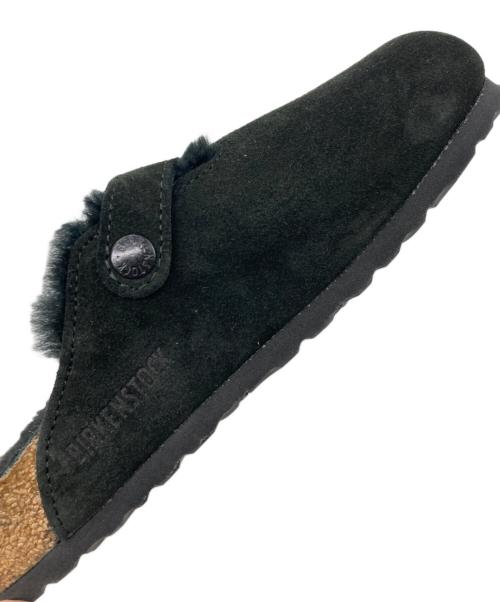 BIRKENSTOCK（ビルケンシュトック）BIRKENSTOCK (ビルケンシュトック) BOSTON SHEARLING スエードレザーサンダル ブラック サイズ:23cmの古着・服飾アイテム