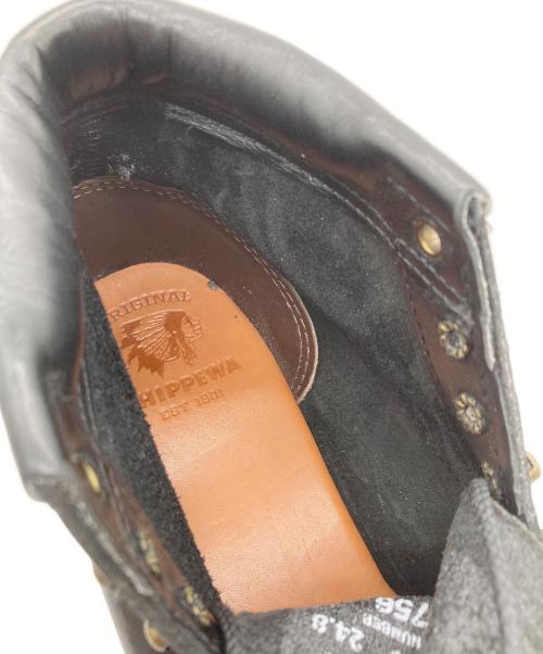 CHIPPEWA（チペワ）CHIPPEWA (チペワ) 5インチ ブリッジマン レーストゥトゥブーツ ブラック サイズ:24.8の古着・服飾アイテム