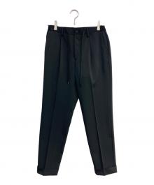 +CLOTHET（クロスクローゼット）の古着「Matte Twist Easy Trousers　(マットツイスト ダブルジャージー)」｜ブラック