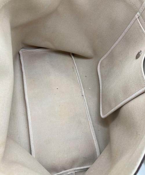 Herve Chapelier（エルベシャプリエ）Herve Chapelier (エルベシャプリエ) コーテッドキャンバススクエアトートL (A4サイズ) マスティック×モカの古着・服飾アイテム