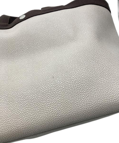 Herve Chapelier（エルベシャプリエ）Herve Chapelier (エルベシャプリエ) コーテッドキャンバススクエアトートL (A4サイズ) マスティック×モカの古着・服飾アイテム