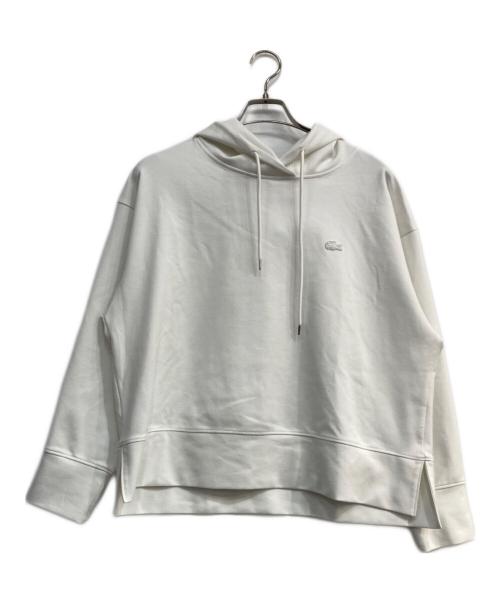LACOSTE（ラコステ）LACOSTE (ラコステ) クールマックスミラノリブパーカ ホワイト サイズ:40の古着・服飾アイテム