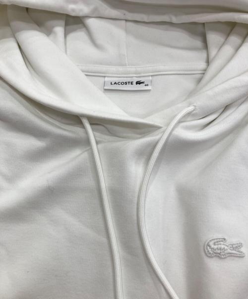 LACOSTE（ラコステ）LACOSTE (ラコステ) クールマックスミラノリブパーカ ホワイト サイズ:40の古着・服飾アイテム