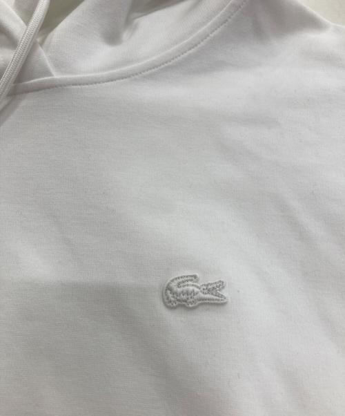 LACOSTE（ラコステ）LACOSTE (ラコステ) クールマックスミラノリブパーカ ホワイト サイズ:40の古着・服飾アイテム