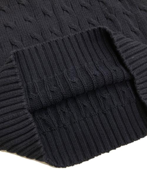 RALPH LAUREN（ラルフローレン）RALPH LAUREN (ラルフローレン) ケーブルニット ネイビー サイズ:Lの古着・服飾アイテム