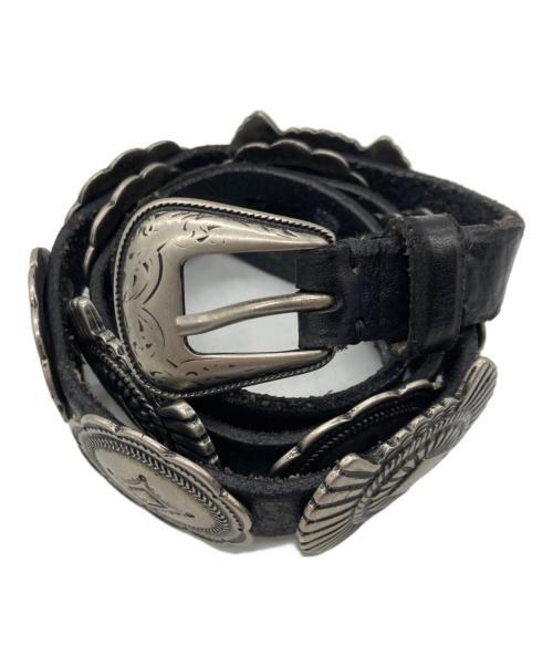 PUNTOVITA（プントヴィータ）PUNTOVITA (プントヴィータ) コンチョベルト ブラックの古着・服飾アイテム