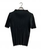 PLEATS PLEASEプリーツプリーズ）の古着「プリーツカットソー」｜ブラック
