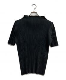 PLEATS PLEASE（プリーツプリーズ）の古着「プリーツカットソー」｜ブラック