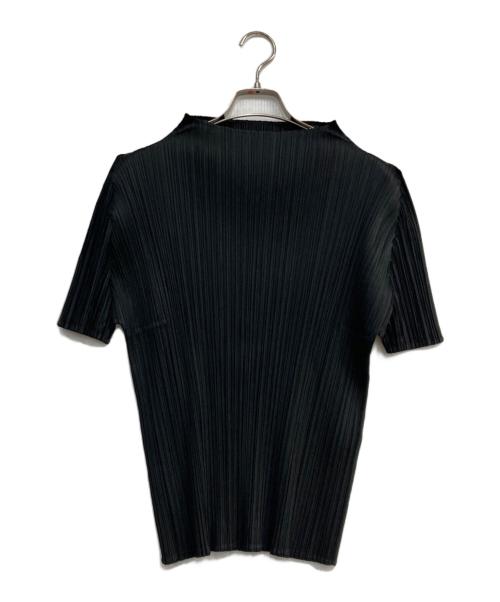 PLEATS PLEASE（プリーツプリーズ）PLEATS PLEASE (プリーツプリーズ) プリーツカットソー ブラック サイズ:3の古着・服飾アイテム