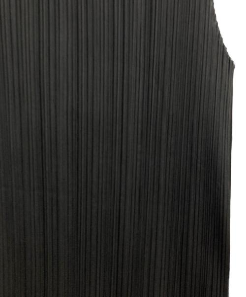 PLEATS PLEASE（プリーツプリーズ）PLEATS PLEASE (プリーツプリーズ) ハイネックプリーツノースリーブカットソー ブラック サイズ:3の古着・服飾アイテム