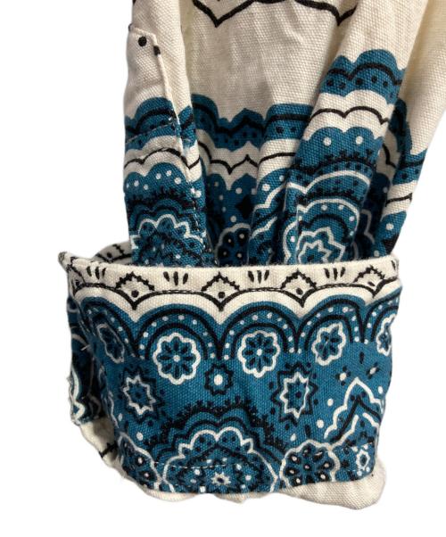 MOJITO（モヒート）MOJITO (モヒート) ARCH米村屋 BANDANNA ABSHINTH SHIRTS アイボリー×ブルー サイズ:XLの古着・服飾アイテム