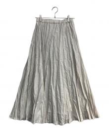 KAGURE（カグレ）の古着「コットンクリンクルスカート」｜ベージュ