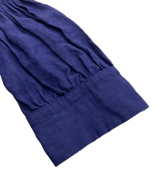 SCYE（サイ）SCYE (サイ) リネンピンタックブラウス ネイビー サイズ:38の古着・服飾アイテム
