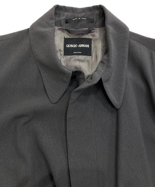 GIORGIO ARMANI（ジョルジョアルマーニ）GIORGIO ARMANI (ジョルジョアルマーニ) ステンカラーコート グレー サイズ:54の古着・服飾アイテム