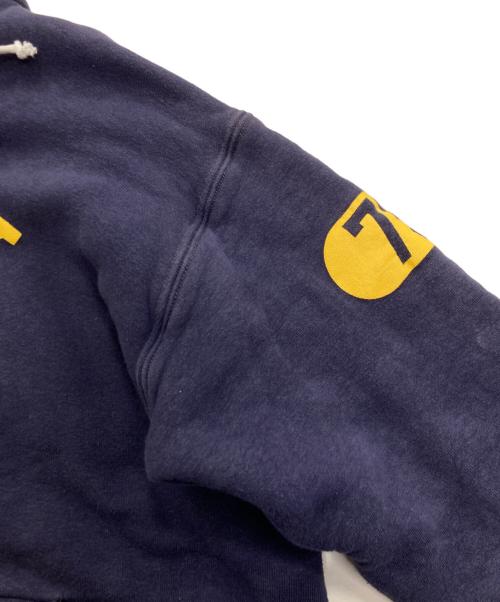 WAREHOUSE（ウエアハウス）WAREHOUSE (ウエアハウス) 後付けフードアスレチックスウェットパーカー John Gluckow 1950-early 60s Fakie Afterhood　JG-CS02 ネイビー サイズ:Mの古着・服飾アイテム