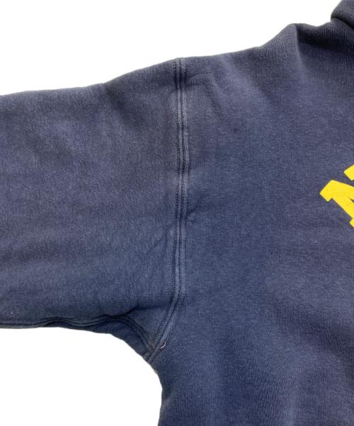 WAREHOUSE（ウエアハウス）WAREHOUSE (ウエアハウス) 後付けフードアスレチックスウェットパーカー John Gluckow 1950-early 60s Fakie Afterhood　JG-CS02 ネイビー サイズ:Mの古着・服飾アイテム