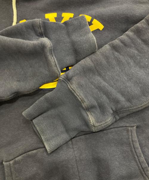 WAREHOUSE（ウエアハウス）WAREHOUSE (ウエアハウス) 後付けフードアスレチックスウェットパーカー John Gluckow 1950-early 60s Fakie Afterhood　JG-CS02 ネイビー サイズ:Mの古着・服飾アイテム