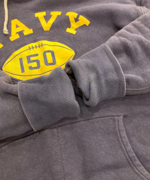 WAREHOUSE（ウエアハウス）WAREHOUSE (ウエアハウス) 後付けフードアスレチックスウェットパーカー John Gluckow 1950-early 60s Fakie Afterhood　JG-CS02 ネイビー サイズ:Mの古着・服飾アイテム