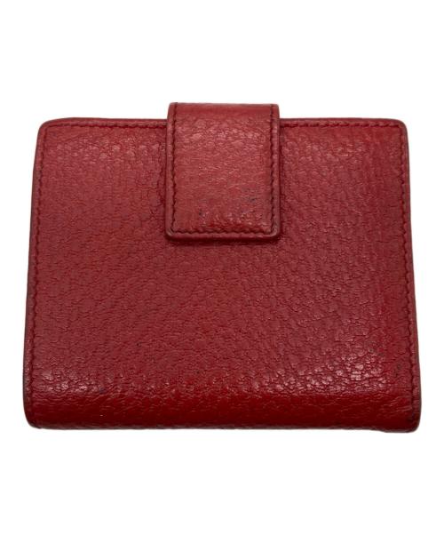 GUCCI（グッチ）GUCCI (グッチ) シェリーライン インターロッキングG Wホック財布 レッドの古着・服飾アイテム