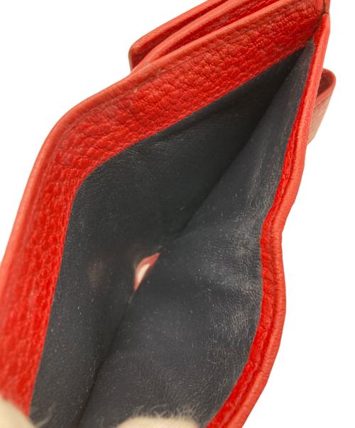 GUCCI（グッチ）GUCCI (グッチ) シェリーライン インターロッキングG Wホック財布 レッドの古着・服飾アイテム