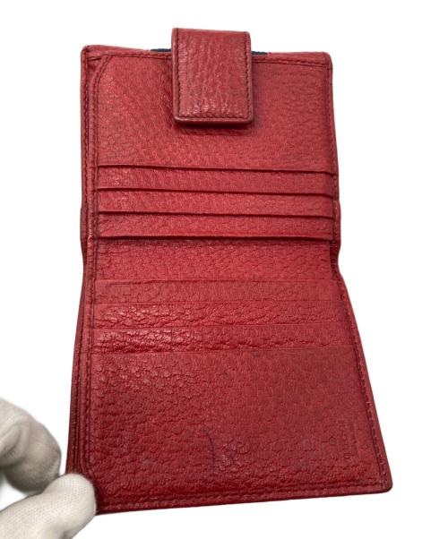 GUCCI（グッチ）GUCCI (グッチ) シェリーライン インターロッキングG Wホック財布 レッドの古着・服飾アイテム