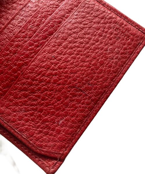 GUCCI（グッチ）GUCCI (グッチ) シェリーライン インターロッキングG Wホック財布 レッドの古着・服飾アイテム