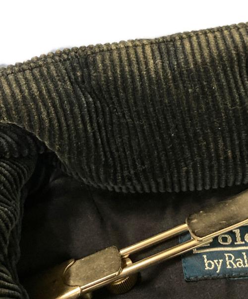 POLO RALPH LAUREN（ポロ・ラルフローレン）POLO RALPH LAUREN (ポロ・ラルフローレン) コーデュロイレザーダウンベスト ネイビー サイズ:Ⅼの古着・服飾アイテム