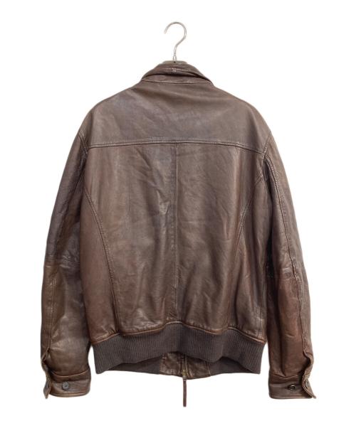 GIMO'S（ジモス）GIMO'S (ジモス) PAPAS (パパス) レザージャケット ブラウン サイズ:FREEの古着・服飾アイテム