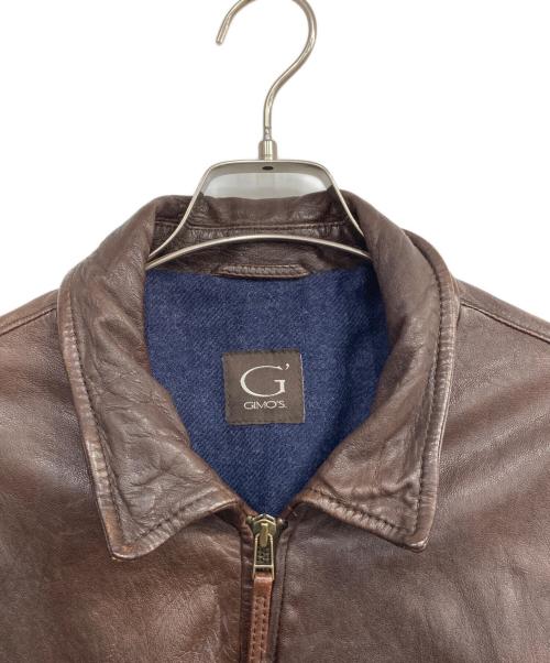 GIMO'S（ジモス）GIMO'S (ジモス) PAPAS (パパス) レザージャケット ブラウン サイズ:FREEの古着・服飾アイテム