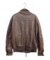 GIMO'S (ジモス) PAPAS (パパス) レザージャケット ブラウン サイズ:FREE：9000円