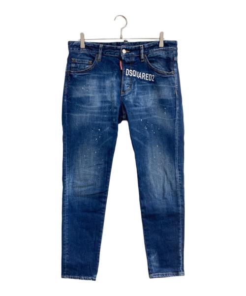 DSQUARED2（ディースクエアード）DSQUARED2 (ディースクエアード) Skinny Dan Jean インディゴ サイズ:50の古着・服飾アイテム